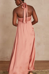 ADRIANA SALMON DRESS