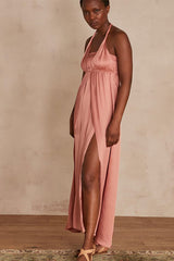 ADRIANA SALMON DRESS