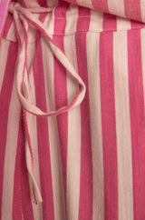 PRUNE PINK STRIPED TROUSERS
