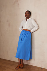 BRUNE BLUE MAXI SKIRT