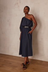 BRUNE CHARCOAL COTTON SKIRT