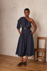 BRUNE CHARCOAL COTTON SKIRT