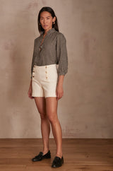 MICKY CREAM DECK SHORTS