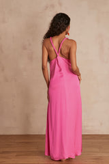 ALISSONE PINK MAXI DRESS