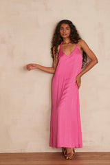 ALISSONE PINK MAXI DRESS