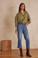 LEA STONE USED CROPPED JEANS