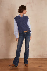 LILY RAW DENIM BOOTCUT JEANS