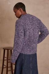 CASSANDRE PURPLE MOHAIR SWEATER