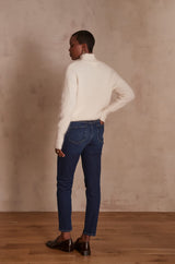 LOU RAW DENIM SLIM JEANS