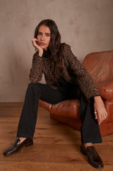 NINON BLACK FLARED JEANS