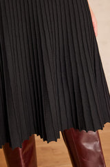 ELISA BLACK KNITTED SKIRT