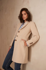 ANABELLE BIS NATURAL WOOL COAT