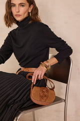 ESTHER BLACK PLEATED SKIRT