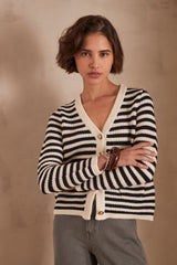 SOFIA STRIPED CARDIGAN