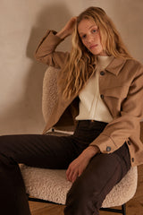 SCARLET CREAM SLEEVELESS JUMPER