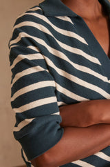 PABLO GREEN STRIPED T-SHIRT