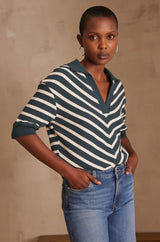 PABLO GREEN STRIPED T-SHIRT