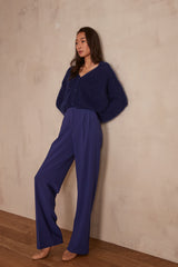 BENJI ROYAL BLUE FLUID TROUSERS