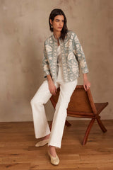 NATHALIE CANARY EMBROIDERED JACKET