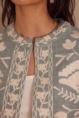 NATHALIE CANARY EMBROIDERED JACKET