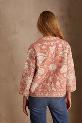 NATHALIE BLUSH EMBROIDERED JACKET