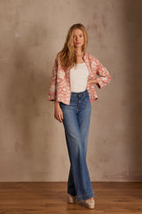 NATHALIE BLUSH EMBROIDERED JACKET