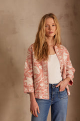 NATHALIE BLUSH EMBROIDERED JACKET