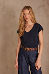 ASTRID INK BLUE T-SHIRT