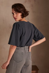ANGELE CHARCOAL T-SHIRT