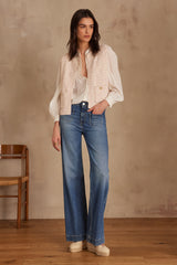 STEFFIE SLEEVELESS COTTON CARDIGAN