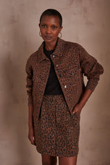 CLEM LEOPARD PATTERN JACKET
