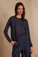 LOLA BIS CHARCOAL CARDIGAN
