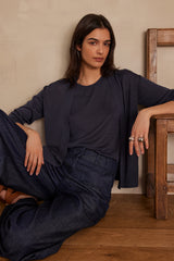 LOLA BIS CHARCOAL CARDIGAN