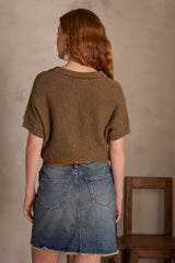 SELENA OLIVE COTTON JUMPER