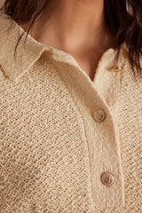 SELENA CREAM COTTON JUMPER