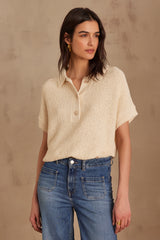 SELENA CREAM COTTON JUMPER