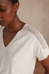 SCOTTY CREAM COTTON JUMPER