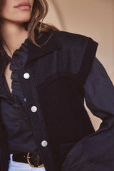 SOAN INK SLEEVELESS CARDIGAN