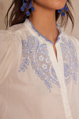 PRALINE EMBROIDERED BLOUSE
