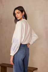 PRALINE EMBROIDERED BLOUSE