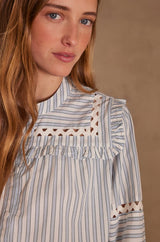 PACIFIQUE STRIPED BLOUSE