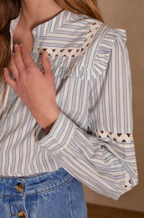 PACIFIQUE STRIPED BLOUSE