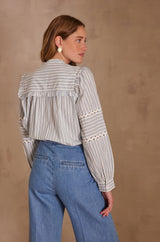 PACIFIQUE STRIPED BLOUSE
