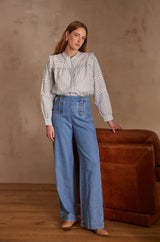 PACIFIQUE STRIPED BLOUSE