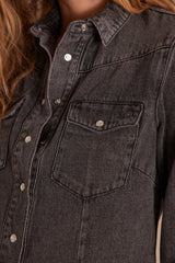 BLOUM GREY DENIM OVERSHIRT