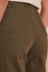 LUNA KAKI FLARED JEANS