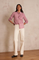 LUNA CREAM FLARED JEANS