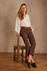 LOUISY LEOPARD PATTERN JEANS