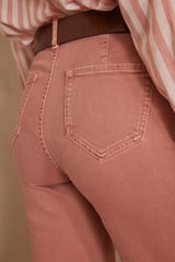 SANDY PINK FLARED JEANS