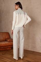 SANDY SKY BLUE FLARED JEANS